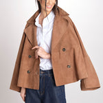 caban doppiopetto foderata in pelle scamosciata SOSPIRO 2615441011600 001 weekend maxmara 