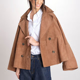 caban doppiopetto foderata in pelle scamosciata SOSPIRO 2615441011600 001 weekend maxmara 