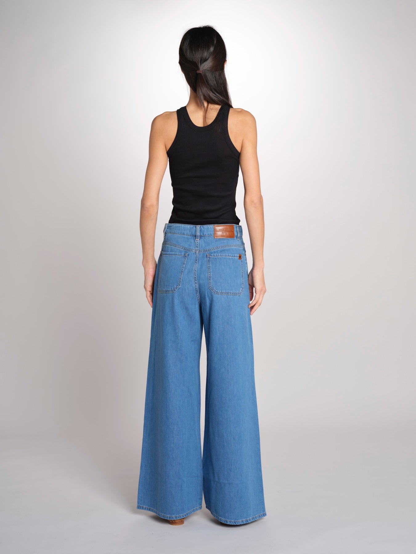 jeans 5 tasche dalla silhouette wide leg VEGA 2615181041600 002 BLU weekend maxmara 