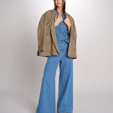 jeans 5 tasche dalla silhouette wide leg VEGA 2615181041600 002 BLU weekend maxmara 