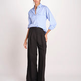 pantalone con due pinces in lino VELIERO 2615131092600 003 NERO weekend maxmara 