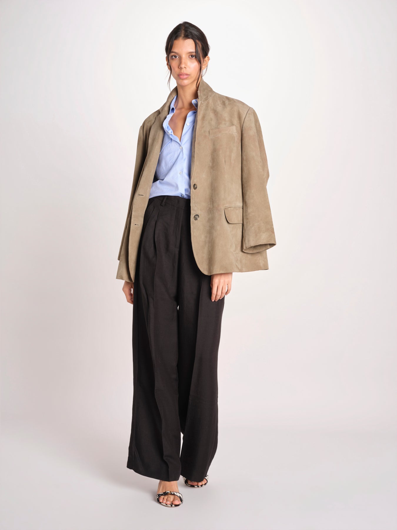 pantalone con due pinces in lino VELIERO 2615131092600 003 NERO weekend maxmara 