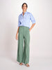 pantalone con due pinces in lino