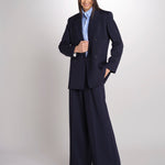 Blazer doppiopetto strutturato dalla linea allungata VELOCE 2615041081600 001 BLU weekend maxmara 