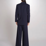 Blazer doppiopetto strutturato dalla linea allungata VELOCE 2615041081600 001 BLU weekend maxmara 