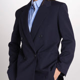 Blazer doppiopetto strutturato dalla linea allungata VELOCE 2615041081600 001 BLU weekend maxmara 