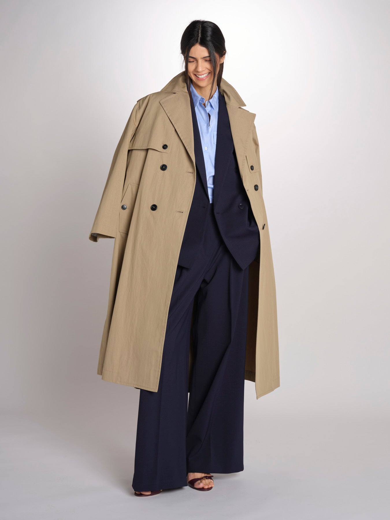 Blazer doppiopetto strutturato dalla linea allungata VELOCE 2615041081600 001 BLU weekend maxmara 