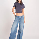 t-shirt costine m/c PARGA 026TS614RM BLU woc 