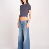t-shirt costine m/c PARGA 026TS614RM BLU woc 