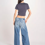 t-shirt costine m/c PARGA 026TS614RM BLU woc 