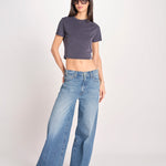 t-shirt costine m/c PARGA 026TS614RM BLU woc 
