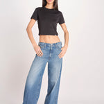 t-shirt costine PARGA 026TS614RM NERO woc 