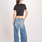 t-shirt costine PARGA 026TS614RM NERO woc 