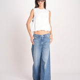 t-shirt s/m con elastico fondo VILLENA 026TS567JE LATTE woc 