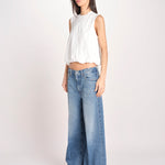 t-shirt s/m con elastico fondo VILLENA 026TS567JE LATTE woc 