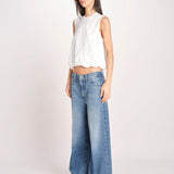 t-shirt s/m con elastico fondo VILLENA 026TS567JE LATTE woc 