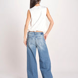 t-shirt s/m con elastico fondo VILLENA 026TS567JE LATTE woc 
