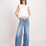 t-shirt s/m con elastico fondo VILLENA 026TS567JE LATTE woc 
