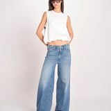 t-shirt s/m con elastico fondo VILLENA 026TS567JE LATTE woc 