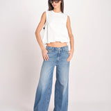 t-shirt s/m con elastico fondo VILLENA 026TS567JE LATTE woc 