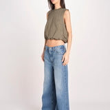t-shirt s/m con elastico fondo VILLENA 026TS567JE MILITARE woc 