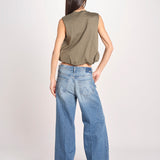 t-shirt s/m con elastico fondo VILLENA 026TS567JE MILITARE woc 