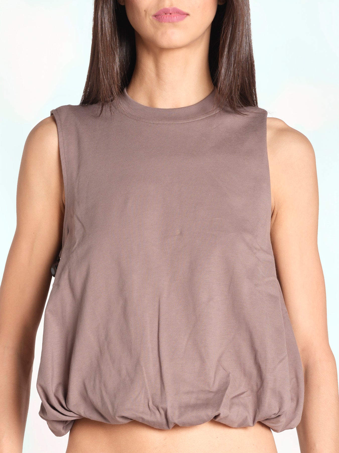 t-shirt s/m con elastico fondo VILLENA 026TS567JE MORO woc 