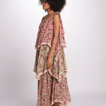 abito lungo a balze con fiori 3VSD IV3 IV3 yvonne s. 