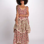 abito lungo a balze con fiori 3VSD IV3 IV3 yvonne s. 