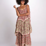 abito lungo a balze con fiori 3VSD IV3 IV3 yvonne s. 