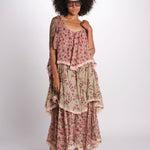abito lungo a balze con fiori 3VSD IV3 IV3 yvonne s. 