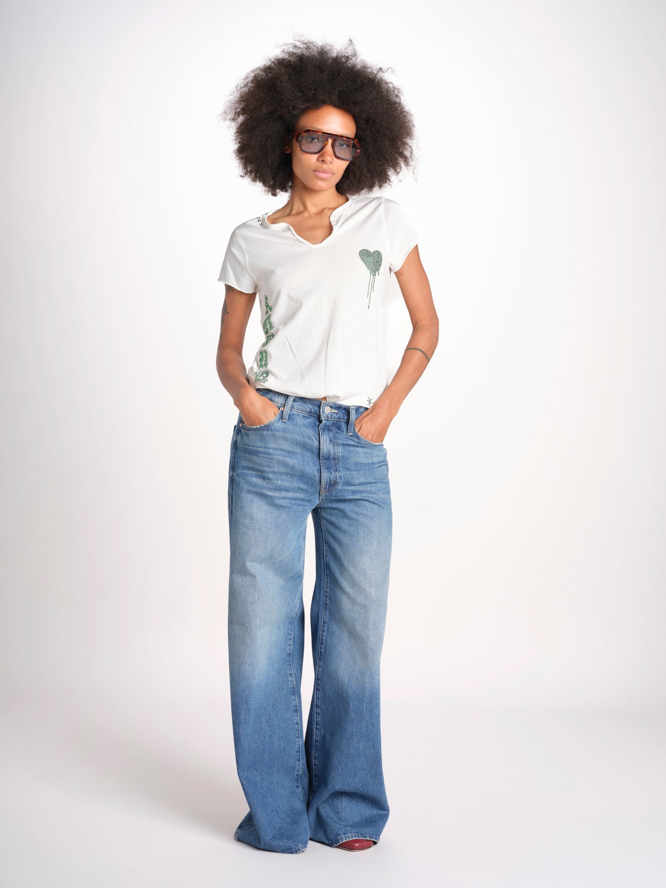 t-shirt con scollo JWTN02652 JUDO 103 zadig & voltaire 