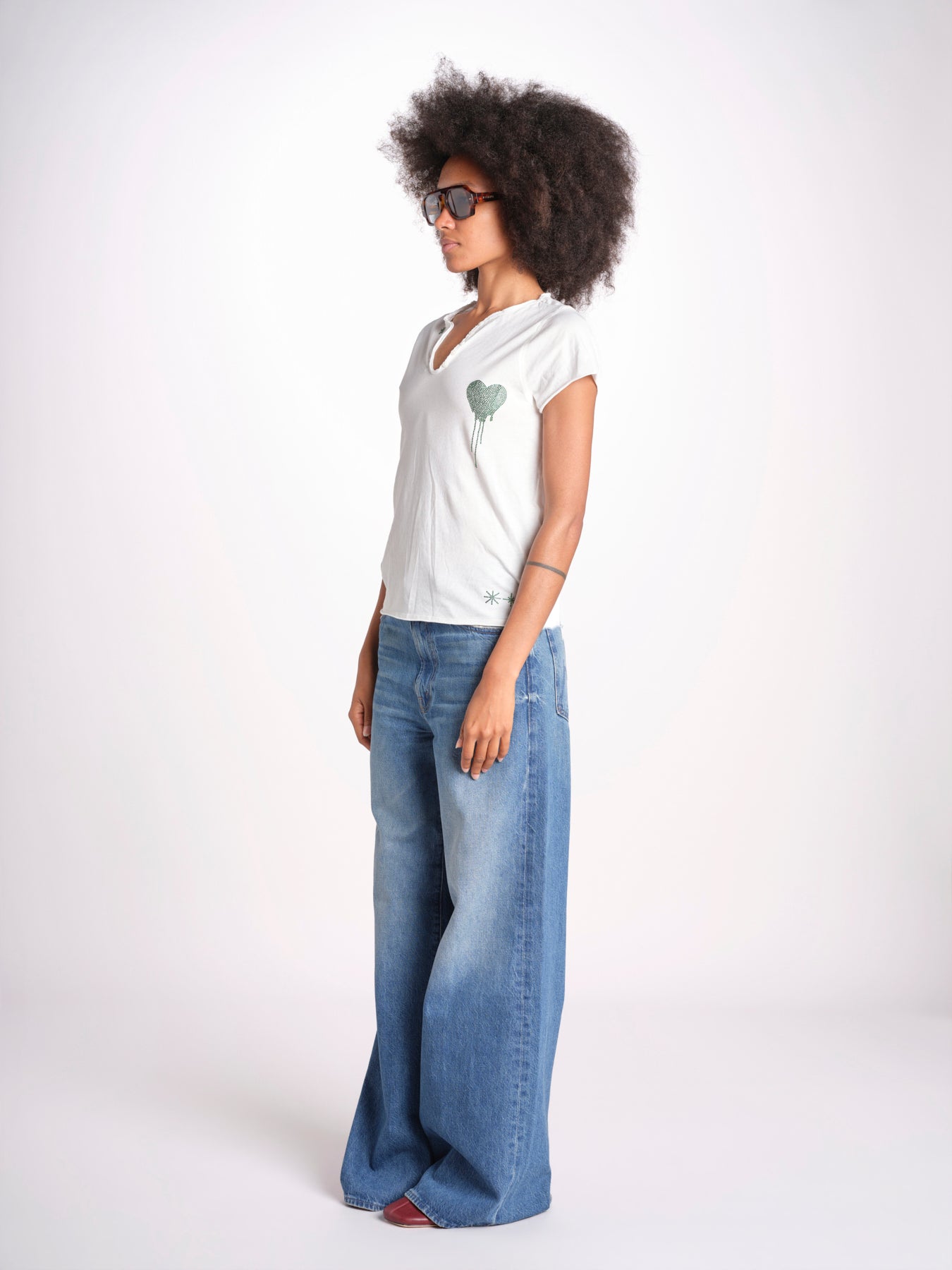 t-shirt con scollo JWTN02652 JUDO 103 zadig & voltaire 