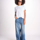 t-shirt girocollo con ali strass JWTS01669 BLANC 101 zadig & voltaire 