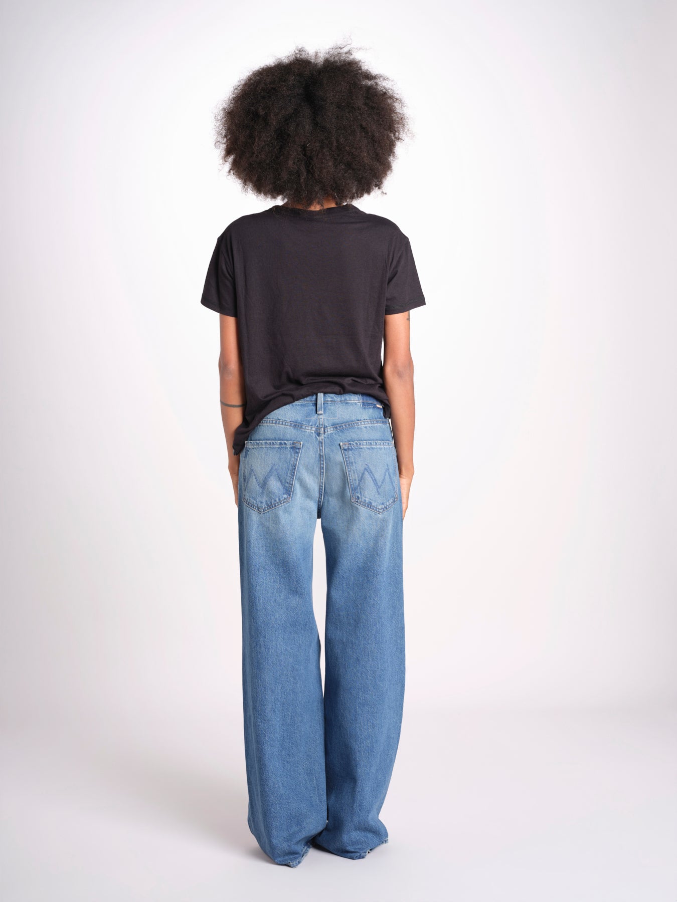t-shirt girocollo con ali strass JWTS01669 NOIR 001 zadig & voltaire 