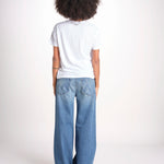 t-shirt collo V con ali strass JWTS02726 WHITE 107 zadig & voltaire 