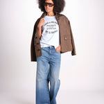 t-shirt con scritta JWTS02769 WHITE 107 zadig & voltaire 