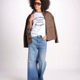 t-shirt con scritta JWTS02769 WHITE 107 zadig & voltaire 