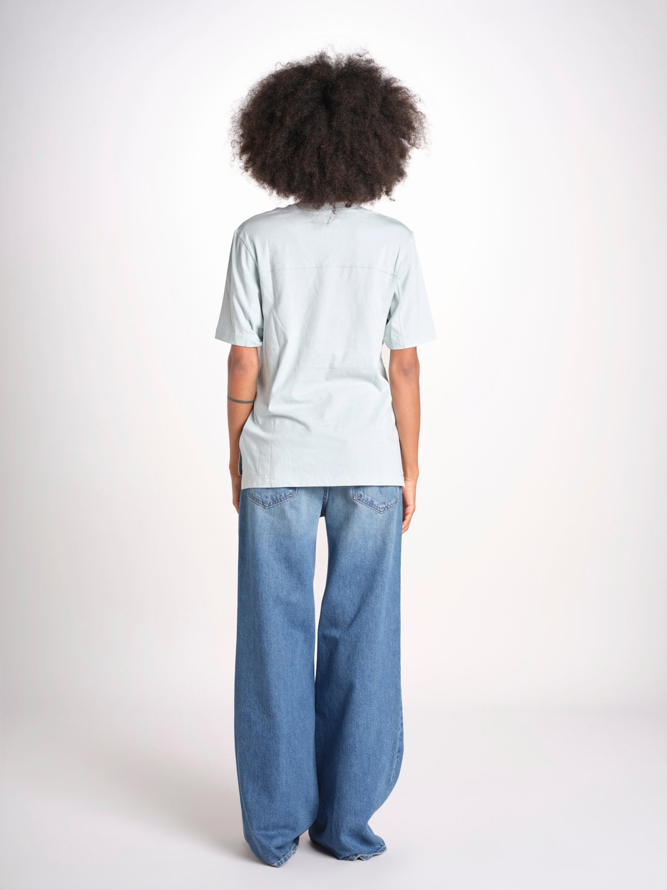t-shirt 97 over JWTS02865 BABY BLUE zadig & voltaire 