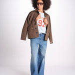 t-shirt 97 over JWTS02865 BABY BLUE zadig & voltaire 