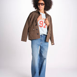 t-shirt 97 over JWTS02865 BABY BLUE zadig & voltaire 