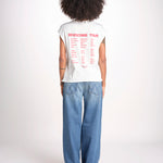 t-shirt senza maniche con cuore rosso di strass JWTT01280 JUDO 103 zadig & voltaire 