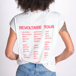 t-shirt senza maniche con cuore rosso di strass JWTT01280 JUDO 103 zadig & voltaire 