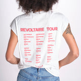 t-shirt senza maniche con cuore rosso di strass JWTT01280 JUDO 103 zadig & voltaire 