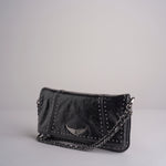 borsa tracolla con borchie LWBA04243 BLACK 011 zadig & voltaire 