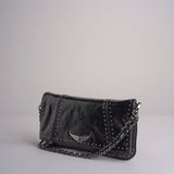 borsa tracolla con borchie LWBA04243 BLACK 011 zadig & voltaire 