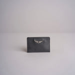 porta carte in pelle martellata LWSG00001 NOIR 001 zadig & voltaire 