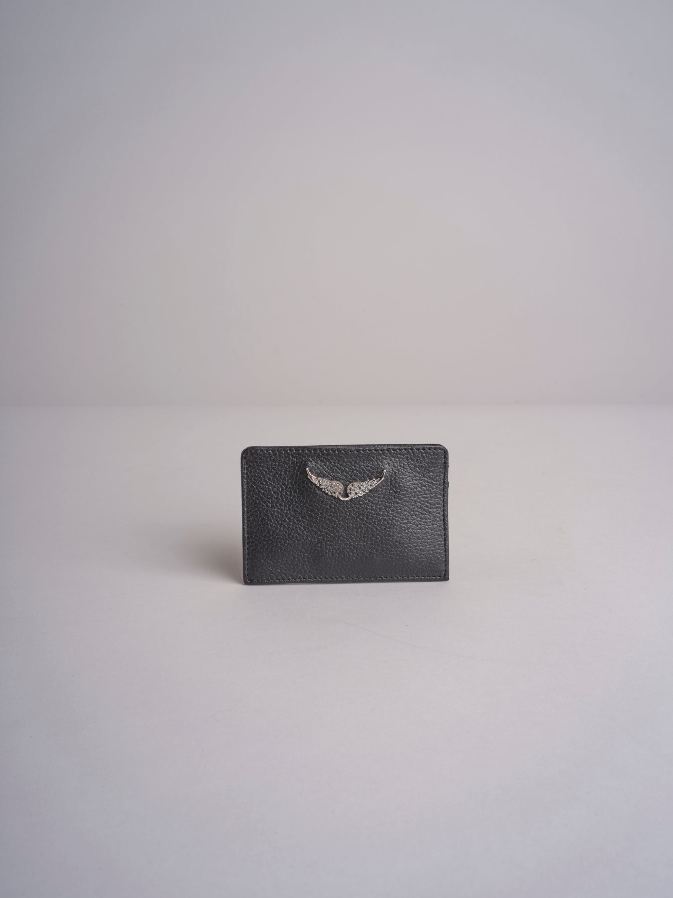 porta carte in pelle martellata LWSG00001 NOIR 001 zadig & voltaire 
