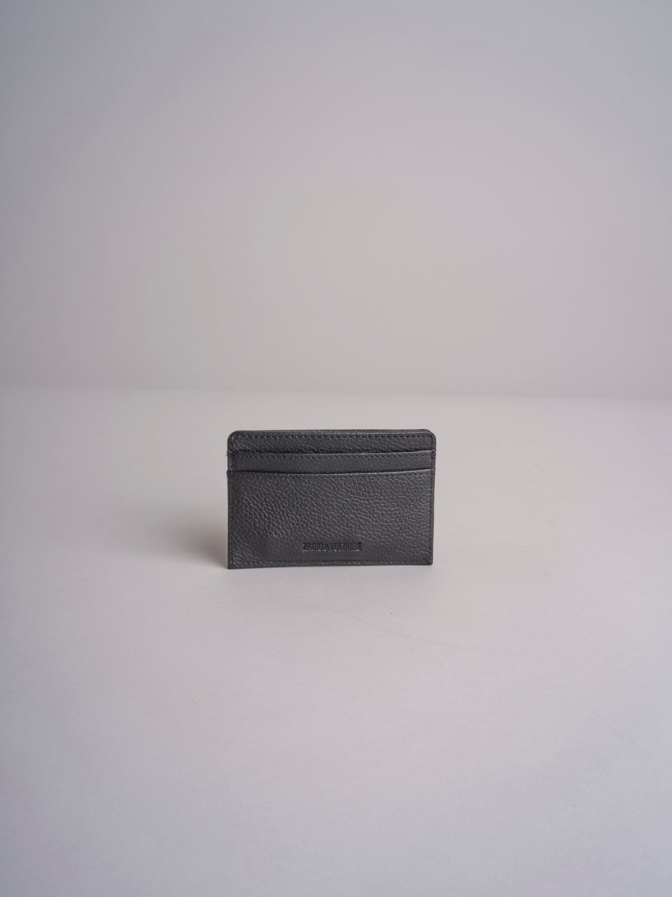 porta carte in pelle martellata LWSG00001 NOIR 001 zadig & voltaire 