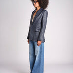 Blazer in pelle stropicciata RWBL00059 ENCRE 404 zadig & voltaire 